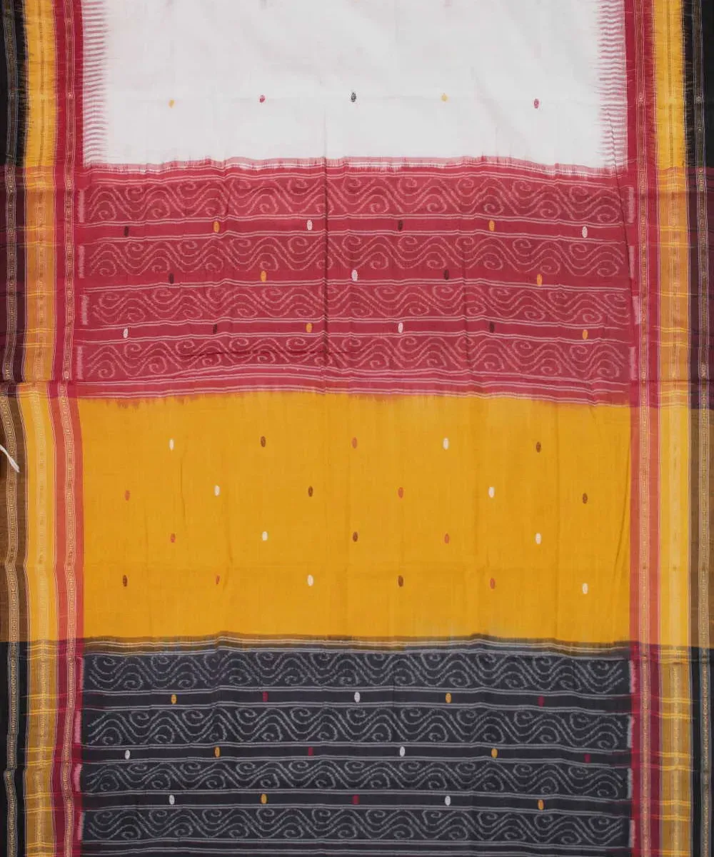 White Cotton Saree - Sara's Fashion